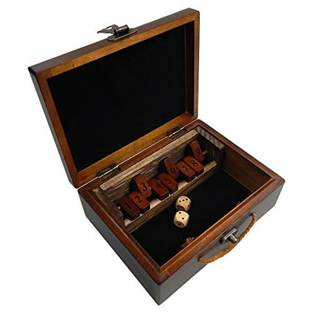 Shut the Box Board Game by Best Chess Set - Eco Friendly Wood Case Design w (Best Chess Game For Mac)