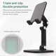thumbnail image 3 of Soporte plegable para teléfono móvil, escritorio plegable de tres secciones para iPhone, iPad, tableta, mesa Flexible, escritorio, móvil ajustable, inteligente, 3 of 6