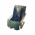 thumbnail image 4 of Mountain Soft Flannel Fleece Throw Blanket, Northern Norway Atlantic Coastline Fishing Harbor Snowy Nature, Cozy Plush for Indoor and Outdoor Use, 60" x 80", Almond Green Dark Blue, by Ambesonne, 4 of 6