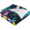 thumbnail image 3 of Blanket JoJo's Bizarre Adventure Soft and Comfortable Warm Fleece Throw Blankets Yoga Blankets Beach Blanket Picnic Blankets Gift for Dorm Room Office Decor Sofa Bed Camping Travel All Season 80"x60", 3 of 9