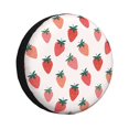 thumbnail image 1 of Balery Hand Drawn Strawberry Cubiertas para Neumáticos - Protector Resistente para Neumáticos de Camioneta, SUV, Remolque, Camper y RV-14 inch, 1 of 6