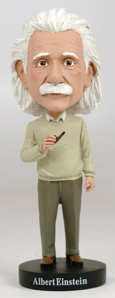 5" Albert Einstein Bobble Head Cartoon Scientist Doll Action Figure Statue Toys 