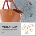 thumbnail image 3 of LEORX Zinc Alloy Golden Handbag Handle Buckles for Outdoor Use 4Pcs, 3 of 8