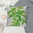 thumbnail image 2 of PHYHOO Exotic Throw Pillow Cushion Cover, Boho Vibes Leafy Illustration of a Tree Print on Plain Background Chill Aura, Decorative Square Accent Pillow Case, Lime Green White, 2 of 5