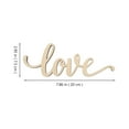 thumbnail image 2 of Toyvian Beige Unfinished Love Letter Wood Cutout for Wall Decoration, 2 of 6