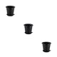 thumbnail image 1 of Macetas para orquídeas Billuyoard con agujeros de aire bandeja para Macetas suculentas doble capa Negro, 1 of 6