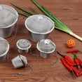 thumbnail image 3 of 2pcs Stainless Steel Mesh Tea Ball Strainer with Long Hook Chain for Tea Herbs, 3 of 7