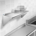 thumbnail image 6 of GRIDMANN 18" x 48" NSF Stainless Steel Kitchen Wall Mount Shelf w/ Backsplash, 6 of 7