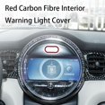 thumbnail image 4 of Red Carbon Fibre Interior Warning Light Cover for MINI Cooper F55 F56 Countryman F60, 4 of 7