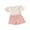 Pink, variant on Suealasg Kids Baby Girl Summer Outfits Clothes 6M 1T 2T 3T 4T Short Sleeve Striped T-Shirt and Drawstring Shorts Sets 2Pcs Causal Clothing for Toddler Girl