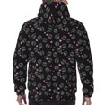 thumbnail image 3 of Bingfone Cool Skull Love Men's Drawstring Hoodie Long Sleeve Pocket Sweatshirts-X-Large, 3 of 6