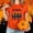 A50 Orange, variant on Women's Halloween Shirts Cute Ghost Sunflower Graphic Tees Casual Short Sleeve Crewneck Tops Witch Hat Print Fall Holiday T-Shirts Comfortable Everyday Wear