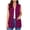Hot Pink, variant on Stamzod Womens Cardigans Lightweight Summer Sleeveless Open Front Plaid Cardigan Vest with Pockets Plus Size Womens Clothing Hot Pink L