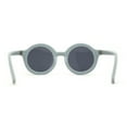 thumbnail image 2 of Lunettes de Soleil Rétro pour Enfants, Taille Enfant, Plastique Épais, Lentille Ronde Ronde, Bleu Clair Noir, 2 of 4