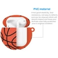 thumbnail image 3 of Airpods 2 & Airpods 1 Case Cover with Keychain, Njjex Full Protective Premium PVC Rubber Silicone Case Cover with Keychain Strap for Men (Basketball), 3 of 6