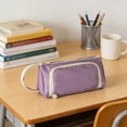 thumbnail image 1 of Estuche para lápices de gran capacidad para niñas y adolescentes | Estuche para lápices con múltiples compartimentos y cremallera | Bolsa para bolígrafos y artículos de oficina, 1 of 6