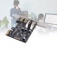 thumbnail image 1 of PCIe Expansion Card, PCIE To USB and Type C Expansion Card Stable Power Delivery Improve Work Efficiency  for Desktop PC, 1 of 7
