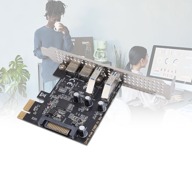 PCIe Expansion Card, PCIE To USB and Type C Expansion Card Stable Power Delivery Improve Work Efficiency for Desktop PC
