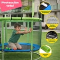 thumbnail image 4 of Trampolin para Niños Brincolin Infantil LITTLE MONKEY 142cm Multijuego con Proteccion Acero Reforzado, 4 of 8