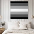 thumbnail image 4 of Black White Ombre Wall Art Painting on Canvas, Gradient Black Woods Farmhouse Canvas Art Home Prints Wall Art Framed Modern Artwork for Living Room Bedroom Wall Decor 12x12in, 4 of 9