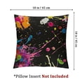 thumbnail image 4 of Abstract Graffiti Pillow Cover Decoration Pillow Cushion Cover Sofa Living Room Bed Sofa Car Pillow Cover Colored Neon Lights Paint Splashing  1 Set 2, Various Sizes, 4 of 7