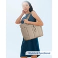 thumbnail image 3 of Bolsa de mano TopDesign Puffy para mujer con portavasos y compartimento para portátil, bolsa de cosm, 3 of 8