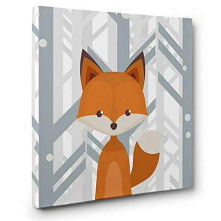Woodland Creatures Fox Nursery Decor Canvas Wall Art Woodland Creatures Fox Nursery Decor Canvas Wall Art