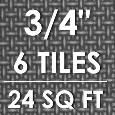 Grey - 3/4-in - 24 Sq Ft - 6 Tiles
