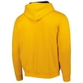 thumbnail image 3 of Men's Colosseum Gold Grambling Tigers Arch & Logo 3.0 Pullover Hoodie, 3 of 3