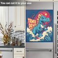 thumbnail image 5 of Dinosaurs in Fury Dishwasher Door Cover Reusable Trimmable Kitchen Fridge Front Decal Magnetic Home Refrigerator Magnet Decal Panels 20" Wx26 H Home Decor, 5 of 5
