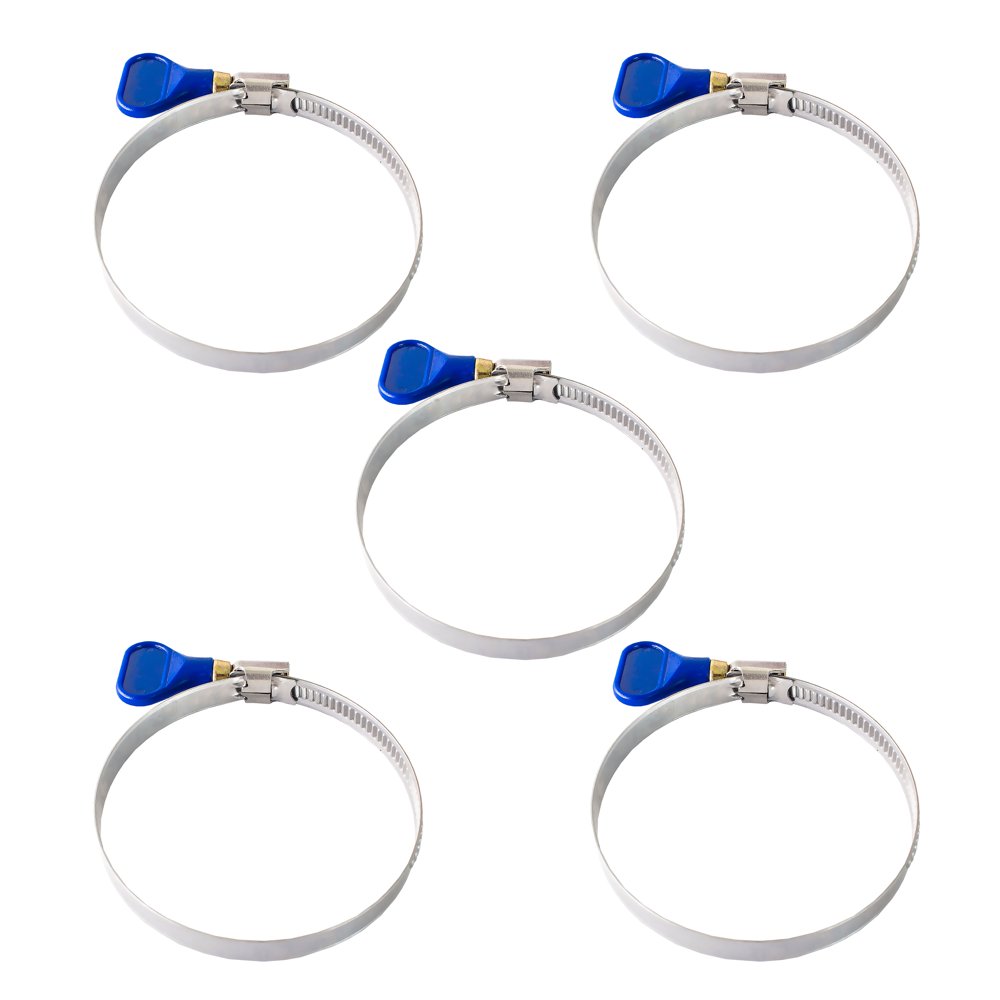 POWERTEC 70248 3 Inch Key Hose Clamp Stainless Steel 3" Thumb Screw