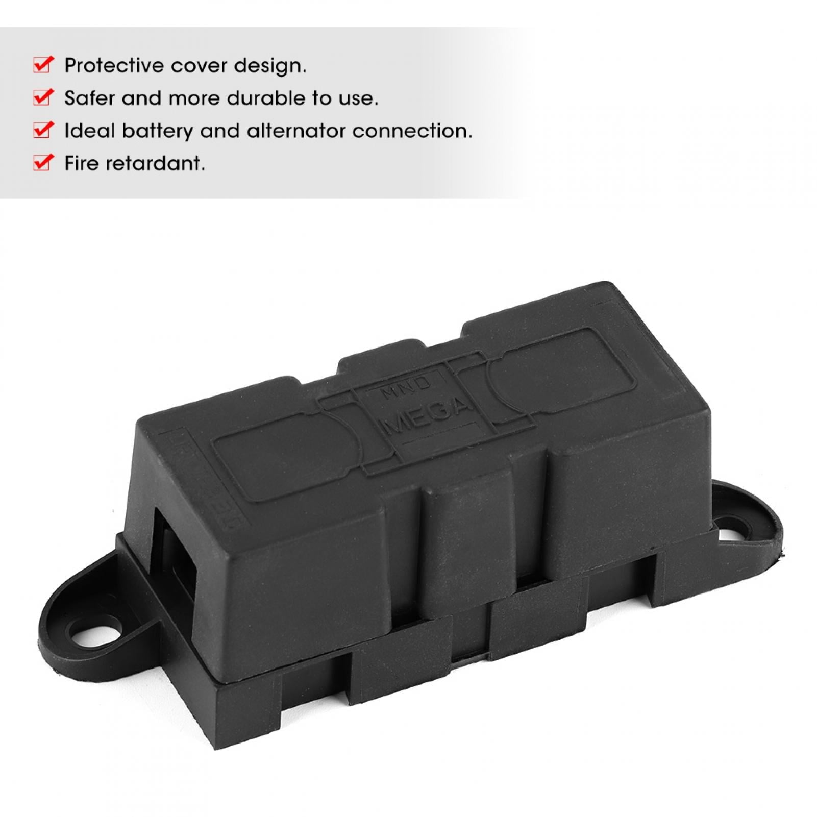 YLSHRF Fuse Holder Box,50A300A Universal Fuse Block Holder Large Fork Type Fuse Box