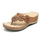 thumbnail image 4 of Amzcrzy Zapatos de mujer,Zapatos de mujer,Zapatillas de mujer, Chanclas casuales para mujer con punta abierta, plataforma, suela suave y soporte para el arco Sandalias Mujer Zapatillas De Casa, 4 of 5