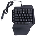 thumbnail image 2 of Teclado Mecánico, Teclas Sin Conflicto Teclado De Una Mano Amplia Compatibilidad Para Computadora ANGGREK Otros, 2 of 8