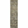 thumbnail image 1 of 2 x 8 ft. Floral Runner Rug, Green & Brown, 1 of 1