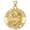 Yellow Gold, variant on PicturesOnGold.com Saint Servatius OVAL Religious Medal Female Adult - 1/2 x 2/3″ Size of Dime, Solid 14K White Gold