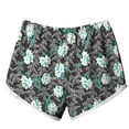 thumbnail image 4 of Femmes Pantalons Femmes Été Décontracté Imprimé Plage Shorts Gris M, 4 of 6