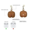 thumbnail image 3 of Hiram Crazy Horse Cowhide Leather Case for 3rd Gen AirPods, Portable Travel Case for AirPods 3rd Gen, Brown, 3 of 7