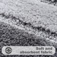 thumbnail image 3 of Flocado alfombras de suelo color degradado a rayas material de microfibra puerta antideslizante absorbente baño dormitorio hogar alfombra, 3 of 6