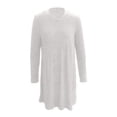 thumbnail image 7 of Women's Bodycon Dress Long Sleeve Sexy Slim Fit Waist Defining Hip Hugging Date Night Dress for Spring Fall Evening Out,Light Gray,XL, 7 of 7