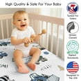 thumbnail image 2 of Sweet Jojo Designs Construction Truck Green and Blue Boy Fitted Crib Sheets Set 3 Piece, 2 of 6