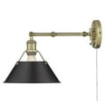 thumbnail image 2 of Yep by Golden Lighting Orwell 1-light Swing Arm Wall Lamp in Matte Black, 2 of 2