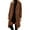 Brown, variant on Womens Winter Coats, Womens Fleece Coats, Stand Up Collar Breasted Windbreaker Loose Casual Long Winter Jacket