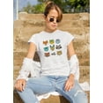 thumbnail image 2 of Forest Ethnic Animals Hello T-Shirt Women -Image by Shutterstock, Female Large, 2 of 4