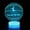 LIGHT BLUE, variant on 3D Football Illusion Lamp with 16 Color Changing Sport Night Light for Men Teenagers Kids - Unique Birthday Gift Idea