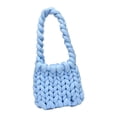 thumbnail image 5 of Chunky Yarn Women Handbags Durable Lightweight Casual Soft Thick Rope Woven Polyester Arm Knitting for Cushion Crocheting DIY Tote Making blue, 5 of 8