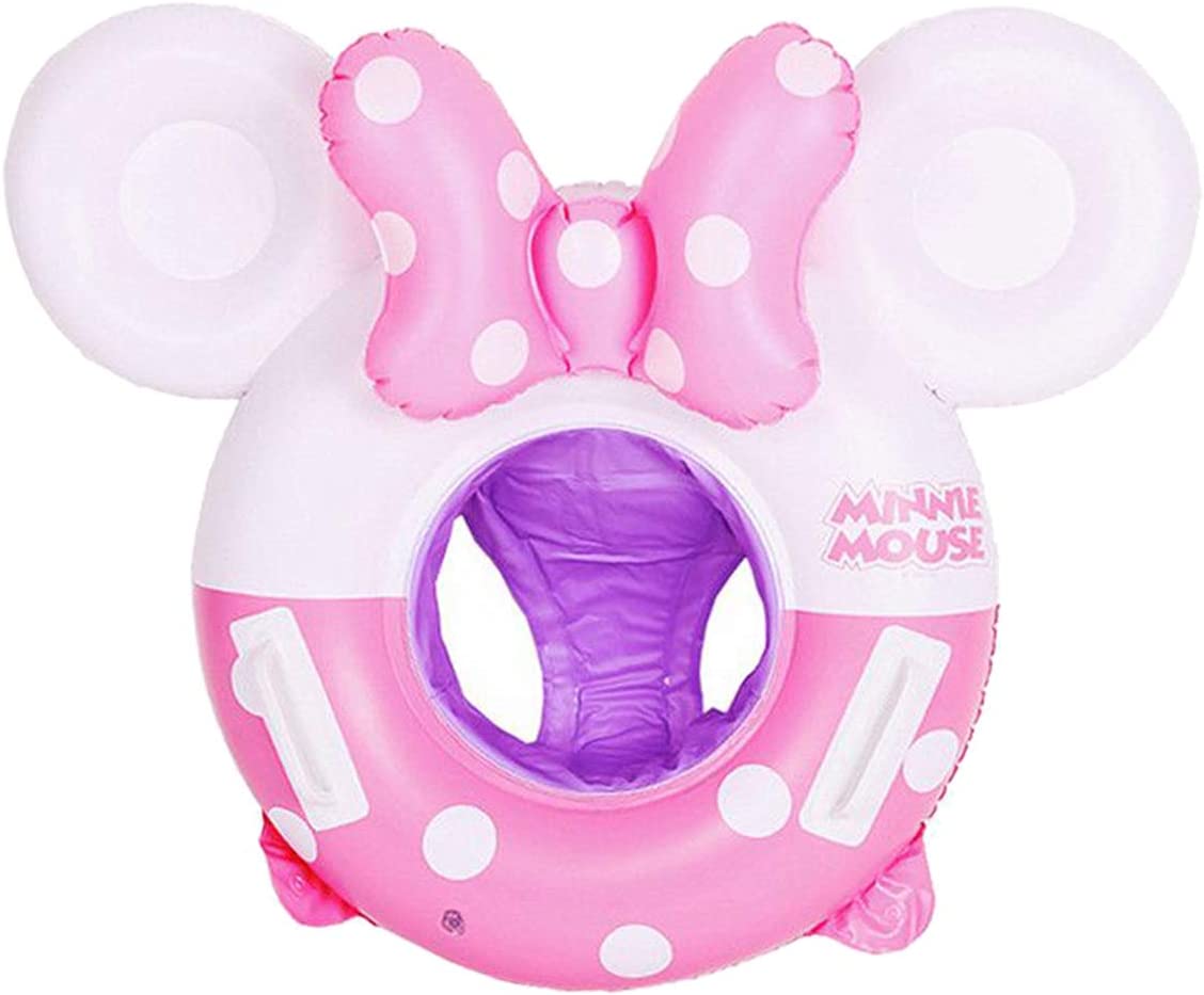 XinLe Baby Swimming Pool Floats for Kids Toddlers Girls Inflatable Pool Ring Float with Handles Aged 1-6 Years Summer Floaties Gift for Swimming Pool Accessories Pink