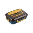 thumbnail image 1 of Caja de Almuerzo para Niños Caja de Almuerzo para Adultos, Caja de Bento para Niños de 3 Compartimentos de 1000Ml, Contenedor de Almuerzo para Adultos con Palos Y Cuchara, a Prueba de Fugas, Calefacci, 1 of 8