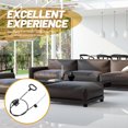 thumbnail image 4 of FONDOTIN 2 Pcs Poignée de Traction de Fauteuil Inclinable Noire Robuste de Remplacement avec Câble pour Meubles, 4 of 8