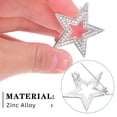 thumbnail image 3 of 2 broches de estrella de cinco puntas: broche de estrella de diamantes de imitación, elegante broche de cristal para mochila, joyería para mujer, niña, baile, fiesta, ceremonia., 3 of 5